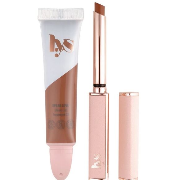 🌻 LYS Chocolate Hazelnut Lipstick and Gloss New - Picture 1 of 7